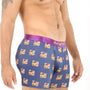 A man wearing Corgi Dog Underwear with foxes on them.