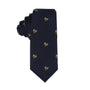 A stylish navy Bee Skinny Tie.