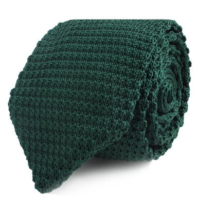 A refreshing touch of elegance, this Green Knitted Skinny Tie is neatly rolled up, showcasing its delicate threads.