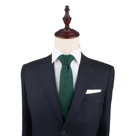 Green Knitted Skinny Tie