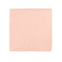 A neatly folded Baby Pink Pocket Square exudes delicate elegance against a pristine white background, inviting the gentle touch of fingertips.