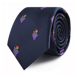 Grapes Skinny Tie