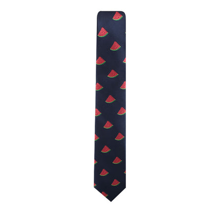 A Watermelon Skinny Tie, perfect for adding a touch of summertime freshness to your style.