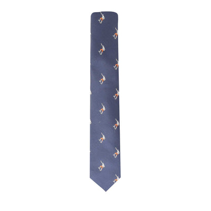 Skateboarder Skinny Tie with small bicycle patterns that exude confidence and flair.