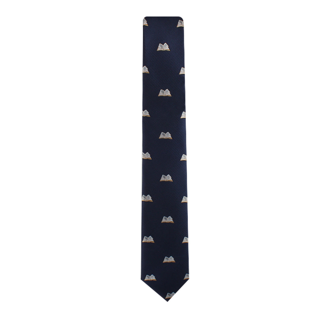 A Book Skinny Tie for those with a literary passion who appreciate refined fashion.
