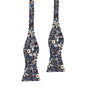 Navy Multi Floral Self Tie Bow Tie