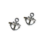 Introducing the Anchor Cufflinks: silver, anchor-shaped cufflinks ideal for those with a nautical spirit and unwavering style, presented against a pristine white backdrop.