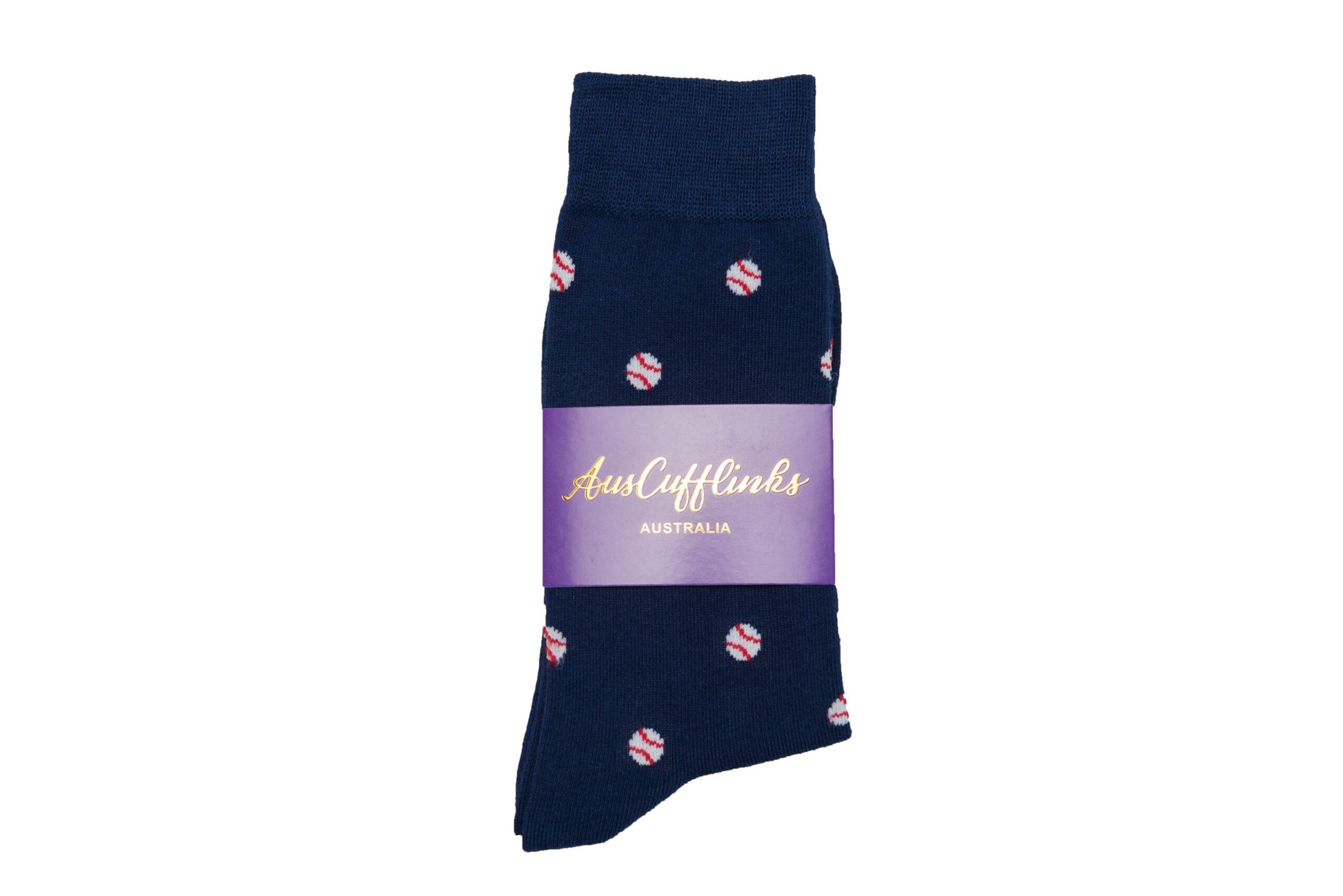 A pair of Baseball Socks with candy canes on them, perfect for holiday season.