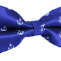 A Anchor Navy bow tie with white anchors, adding a touch of charm and elegance.