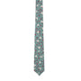 The Teal Floral Skinny Cotton Tie, adorned with small red and white flowers, exudes sophistication and serves as a versatile accessory for any refined ensemble.