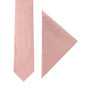 Blush Pink Skinny Necktie and Pocket Square Set