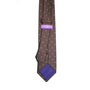 White Polka Dot Brown Skinny Tie