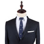 A mannequin displaying Camera Print Tie in a suit and tie.
