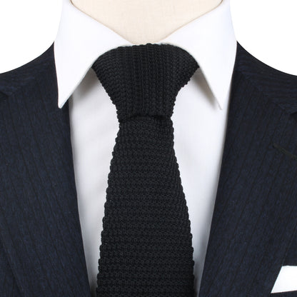 A classic Casual Knit Tie on a mannequin.