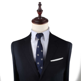 A Cat Face Slim Tie on a feline mannequin dummy.