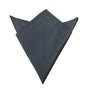 A polished Black Pocket Square on a white background.