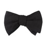 Classic Cotton Black Self Tie Bow Tie