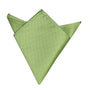 The Light Green Pocket Square features a textured pattern and two pointed edges, making it an essential accessory for the modern gentleman at weddings.