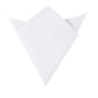 An elegant Classic White Cotton Pocket Square.