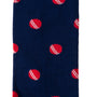 A blue and red Cricket Sock +Socks.