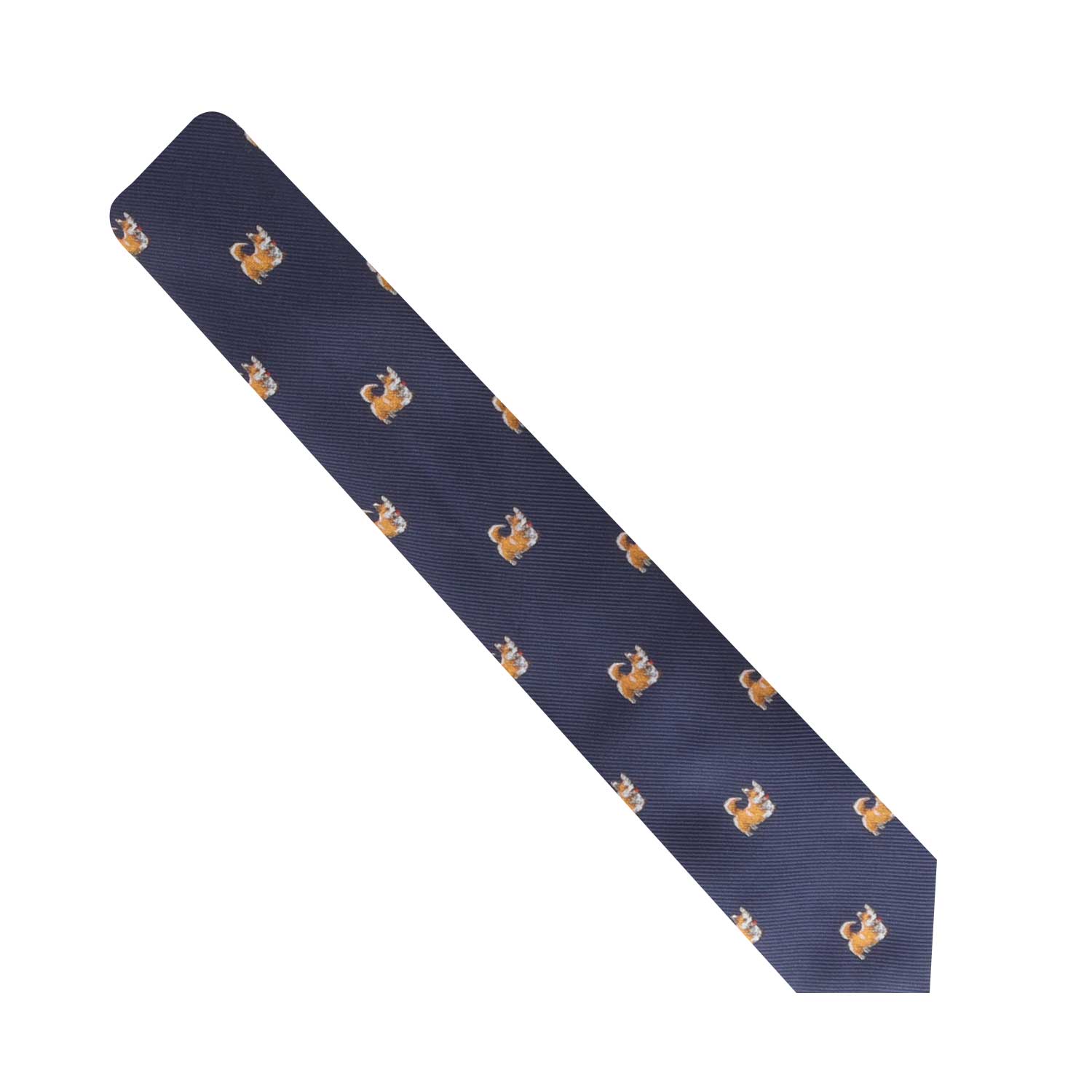 A necktie with charming animal print on it.