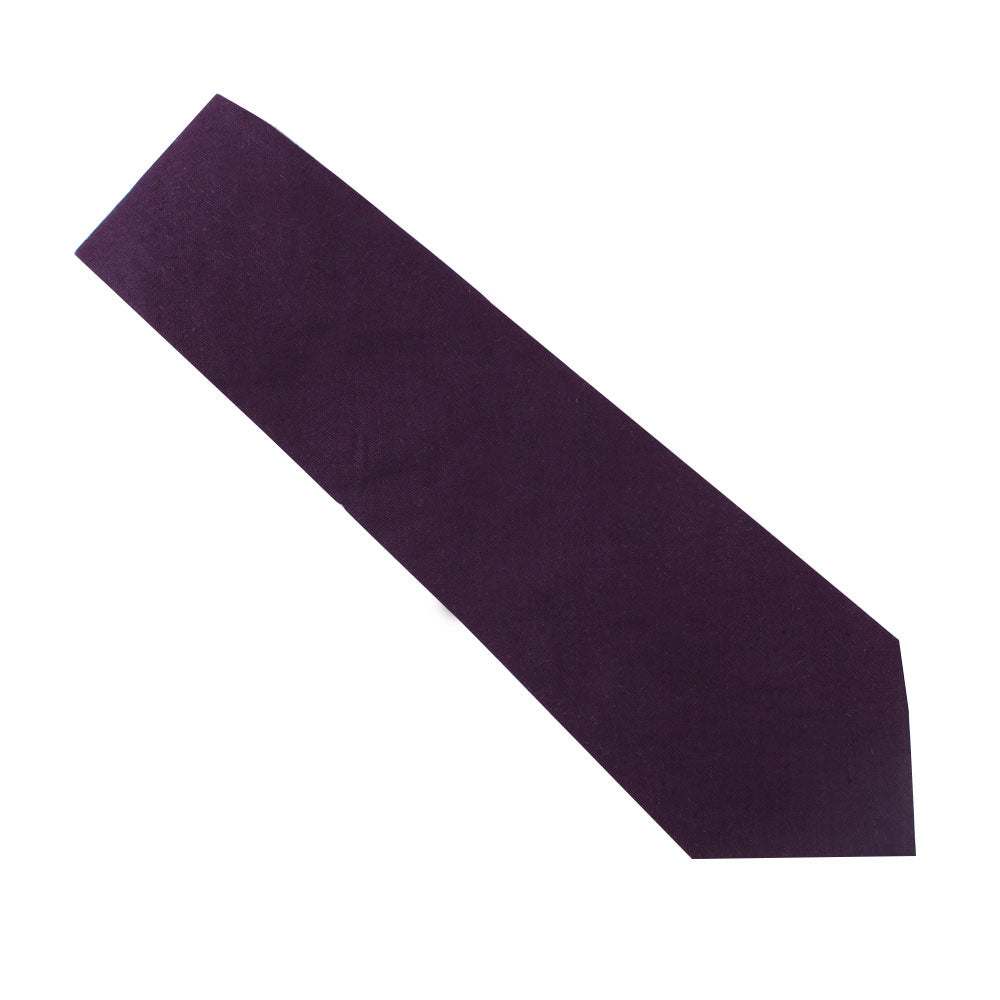 Dark Purple Business Cotton Tie