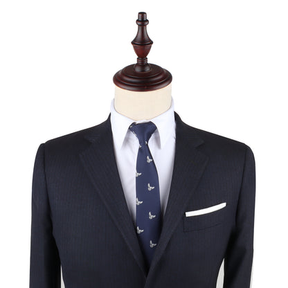 A symbolic mannequin exuding style in a Dove Slim Tie.