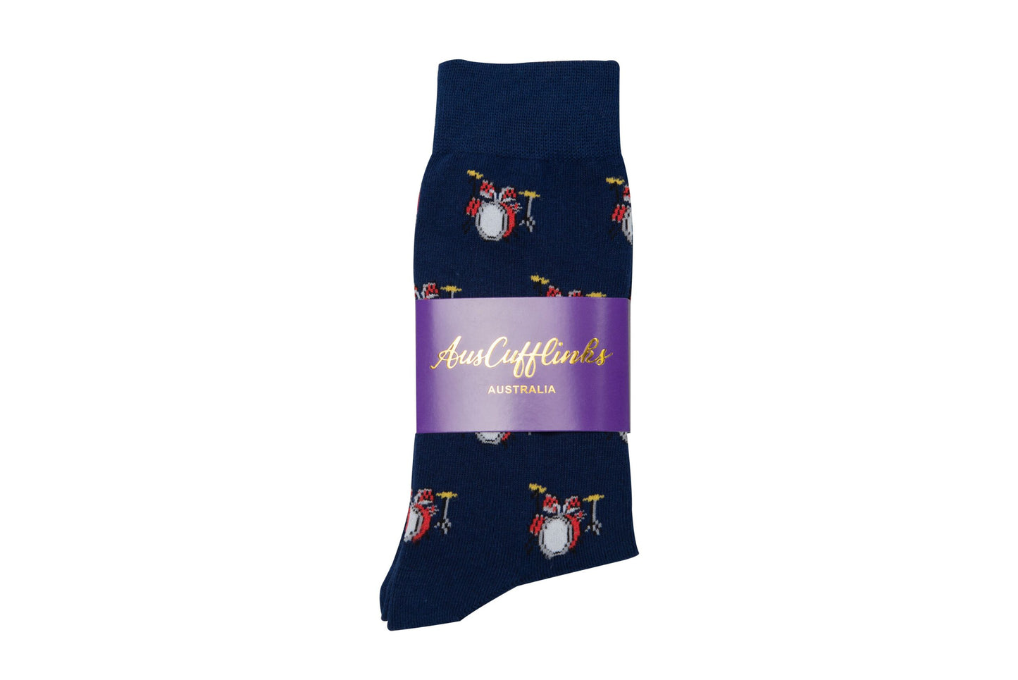 A motorcycle-themed Drum Socks.