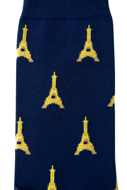Eiffel Tower Socks: A stylish and trendy addition to any wardrobe, these Eiffel Tower socks feature the iconic Eiffel Tower design. Perfect for both men and women, these socks are a must-have.