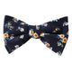 Floral Navy Yellow Self Bow Tie