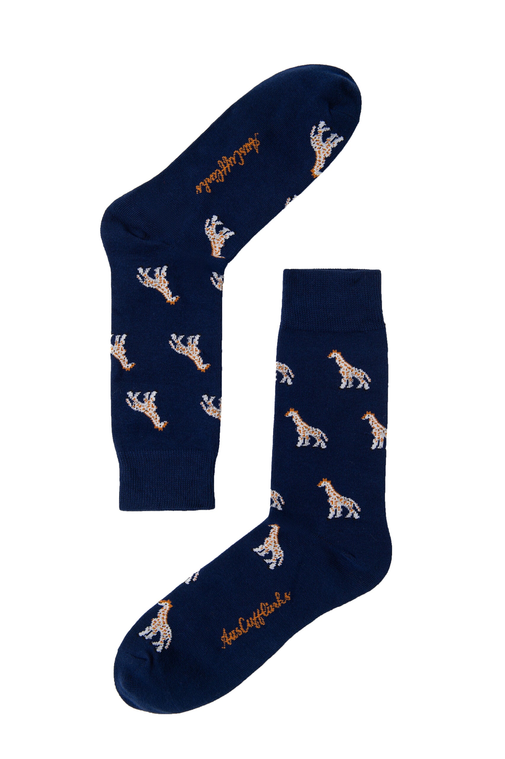 A Giraffe Socks pair of socks.