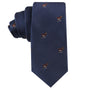 A Goat Print Tie with a distinctive style featuring a horse motif.