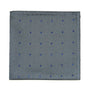 Grey Navy Polka Dot Pocket Square