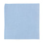 A neatly folded Light Blue Cotton Pocket Square with a simple hemmed edge, laid flat on a white background.