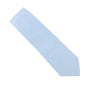 Light Blue Skinny Cotton Tie, viewed from above on a white background.