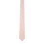 A Cream Pink Skinny Cotton Tie with a soft touch and smooth texture, displayed on a white background.