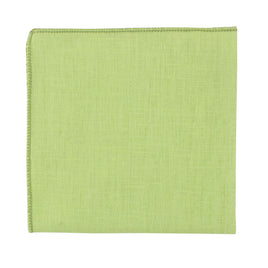 Lime Green Cotton Pocket Square
