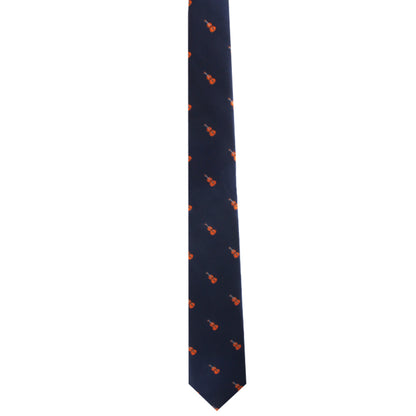 A tribute to fashion with a melodic orange and blue design on the Musician Necktie.