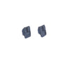 The Navy Blue Square Cufflinks are elegantly showcased on a pristine white background, adding a touch of sophistication to any stylish collection.