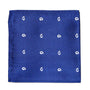 Navy White Tear Drop Pocket Square