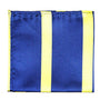 Navy Yellow Stripe Pocket Square