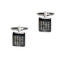 Mobile Cufflinks are luxurious, taking cues from smartphone design with a grid-like app display, featuring a sleek black face and silver-tone fastening.