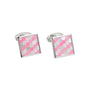 Pink Crystal Mosaic Cufflinks