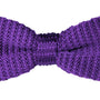 Purple Knit Bow Tie