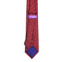 White Polka Dot Red Skinny Tie