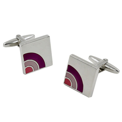 Semi Purple Cufflinks