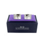 Silver Kangaroo Cufflinks, epitomizing Australian elegance, are displayed on a purple cushion and placed on a navy-blue box labeled "AUSCUFFLINKS.