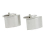 The Silver Cufflinks are a pair of rectangular pieces that exude timeless elegance with their smooth surfaces and bullet back closures, providing a tailored finish.