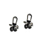 The Doctor Stethoscope Cufflinks, featuring a circular design in black and silver with a clasp closure, evoke heartfelt elegance against a white background.