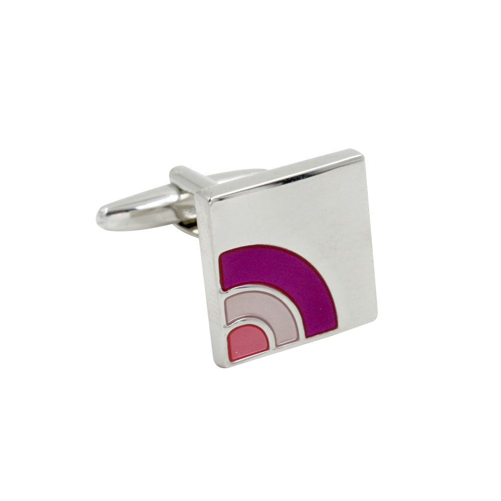 Semi Purple Cufflinks